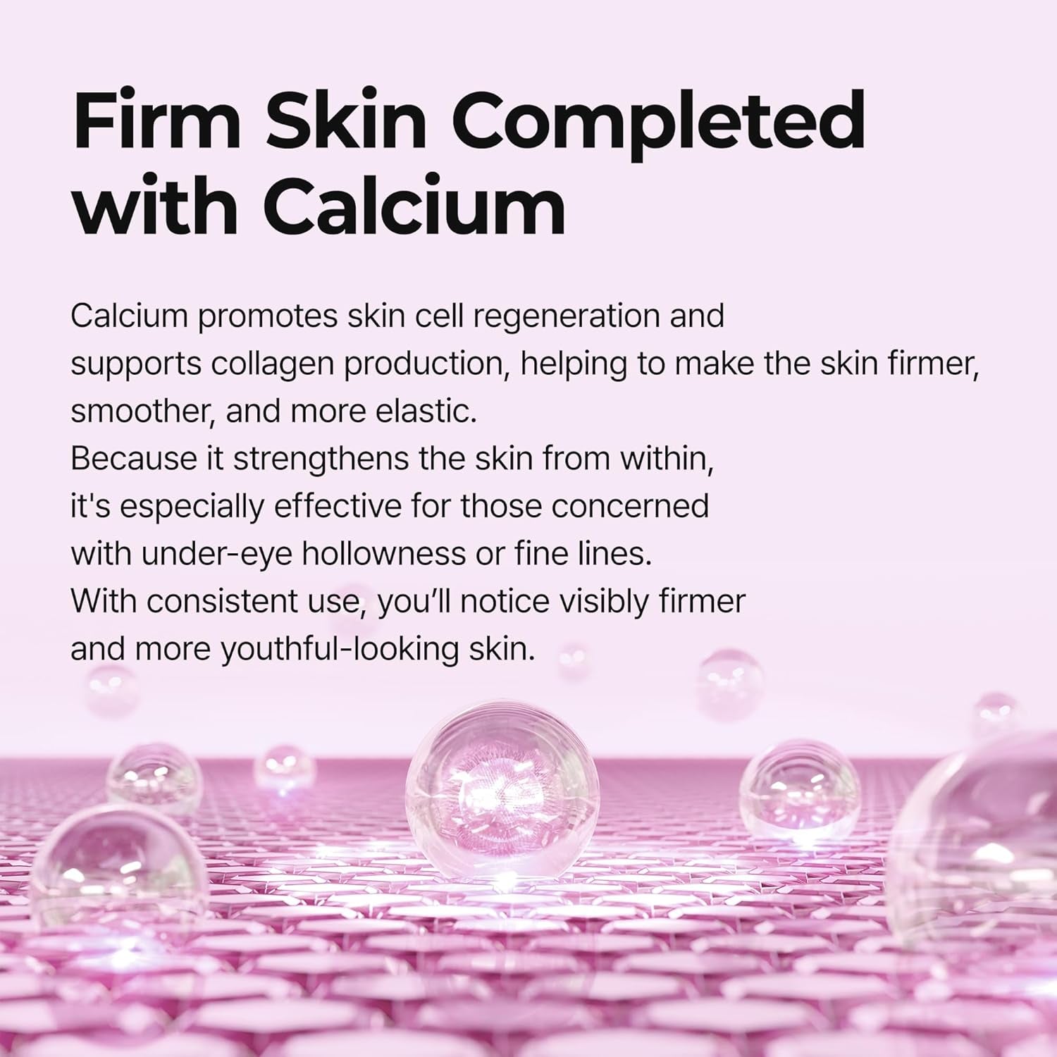 Calcium Volume under Eye Patches for Puffy Eyes & Dark Circles, Hydrogel Eye Mask for Wrinkles, Fine Lines & Sagging Skin, Firming Collagen Eye Patch, Korean Skin Care (60 Count)
